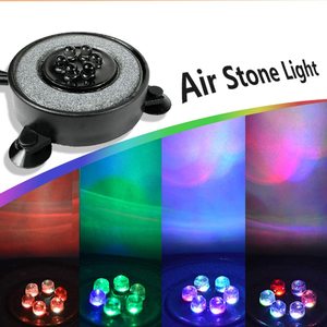 Bubbler para Aquário com 6 LEDs WRGB, Acessórios de Decoração à Prova d'Água IP68, Pedra de Bolhas com Lâmpada LED para Aquário - Product Image 4