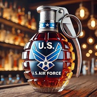 Carafe à vin en verre transparent en borosilicate de haute qualité, verrerie, bouteille en forme de grenade pour un usage domestique, bouteille de stockage pour whisky ou vin