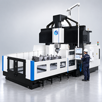 Centre d'usinage horizontal CNC à portique robuste 3 axes BT50 pour le perçage de moules, pièces automobiles et aérospatiales de haute précision