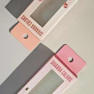 Chất Lượng Cao Biểu Tượng Tùy Chỉnh Màu Hồng Bao Bì Mỹ Phẩm Hộp Giấy Với Rõ Ràng Cửa Sổ Vật Nuôi Treo Lỗ Có Tính năng Tái Chế Miếng Bọt Biển Lót - Product Image 5