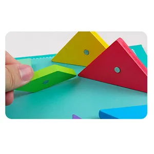 Puzzle magnetico in legno 3D Puzzle Tangram gioco Montessori giocattolo educativo Puzzle magnetico giocattolo per bambini
