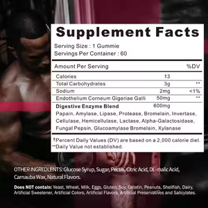 Gominolas naturales para aumentar de peso, suplemento para aumentar de peso, gominolas efectivas para mejorar el apetito, aumento de peso - Product Image 2