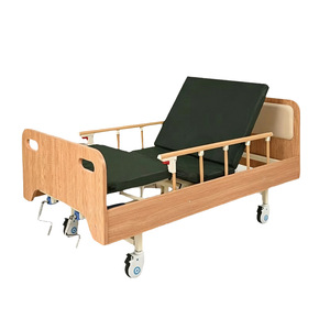 Lit d'assistance à domicile en bois massif avec têtes et pieds de lit et barrières latérales pour usage de soins aux personnes âgées - Product Image 3