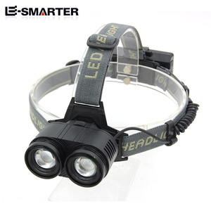 Le-Smarter Headlamp Dual Led Rechargeable 2000Mah Waterproof Adjustable For Outdoor Cycling - Product Image 3