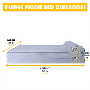 Lit orthopédique pour chien en mousse à mémoire de forme épaisse avec housse imperméable amovible, taille XL pour les grandes races et les animaux de compagnie, vente chaude personnalisée - Product Image 4