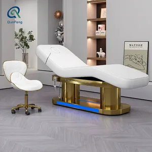 Qunpeng Wholesale Spa Electric Beauty Bed Massage Table Facial Bed Salon/Facial Bed For Beauty Parlour
