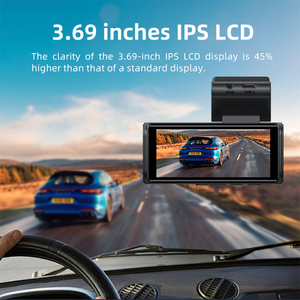 Dash Cam <span class=keywords><strong>2</strong></span> canali 2160P <span class=keywords><strong>DVR</strong></span> 3.69 pollici ip LCD doppia lente Dash Cam 4k + 2k scatola nera F1.8 con monitoraggio di parcheggio per agente - Product Image 3