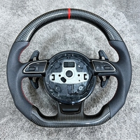 Volante de Fibra de Carbono para Audi A1 A3 8V 8P A4 B7 B8 B9 A5 B9 A6 C6 A7 C7 C8 A7 A8 B6 D4 Rs3 TTS S5 B8.5