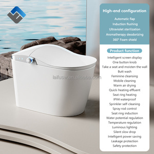 Hiện đại thông minh phòng tắm nhà vệ sinh với tự động xả nước điều khiển từ xa 110-220V bao gồm Bìa tấm thoát nước (P-trap S-trap) - Product Image 5