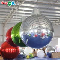 Grand kit de sphère de luxe réfléchissante de 80cm, noir, rose, argent, ornements, miroirs gonflables, ballons disco colorés