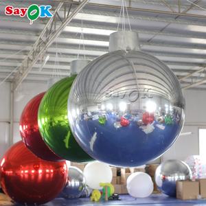 <span class=keywords><strong>Deluxe</strong></span> grande al por mayor 80cm reflectante negro Rosa plata esfera Kit adornos espejos inflables bolas colorido disco globo - Product Image 5
