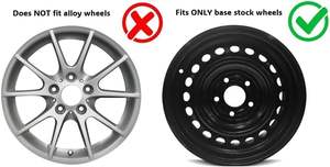 Universal 4-Pack <span class=keywords><strong>17</strong></span> <span class=keywords><strong>pulgadas</strong></span> Hubcaps para rueda de acero; de llanta Cubierta; 4 pcs/Set - Product Image 2