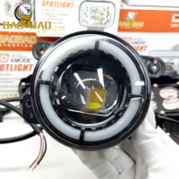 BB3148 Luz LED para Motocicleta de Amplio Voltaje, Lente Plana de 3.5 y 4 Pulgadas, Blanca, Amarilla, Intermitente, RGB, Ojo de Diablo, Foco Auxiliar para Motocicleta de Turismo