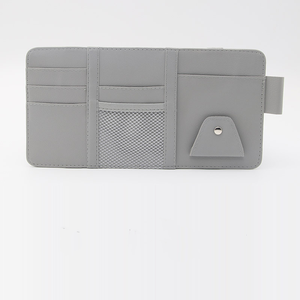 Multi-function Vehicle Organizer Clip Car Sun Visor Bill Clip Card Glasses Clip Zipper Mobile Phone ID <strong>Storage</strong> Bag