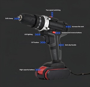 Juego de Taladro Eléctrico Inalámbrico Multifuncional Portátil de 48V, Juego de Herramientas Eléctricas sin Escobillas, Destornillador con Batería de Iones de Litio de Alta Eficiencia - Product Image 6
