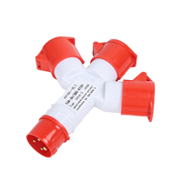 Prise industrielle Nuoqiya 4 broches 16A, 1 vers 3, en PP, 380V, étanche IP44, type Y, répartiteur de prise industrielle 1 vers 3