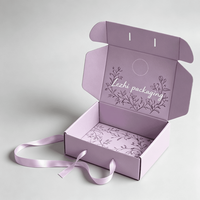 Modèle de boîte d'expédition personnalisée, emballage professionnel personnalisé pour vêtements et cosmétiques