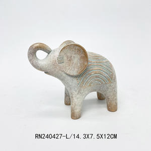 Ingrosso di lusso di Design nordico antico <span class=keywords><strong>elefante</strong></span> statua figurina su misura di mosaico animale decorazione per la casa soggiorno in resina - Product Image 6