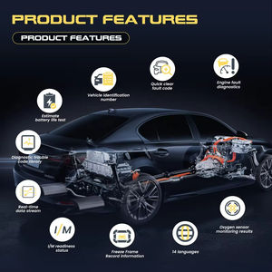 Analizador de Motor de Coche Universal Podofo OBD 12V, Instrumento de Prueba de 1.8'', Datos Precisos del Motor, Actualizaciones de Software Gratuitas y Eficientes - Product Image 3