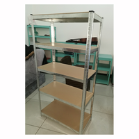 Étagère de Rangement Métallique Polyvalente à 5 Niveaux, Capacité de Charge de 175 kg, Assemblage sans Boulons, Protection Anti-Corrosion en Acier