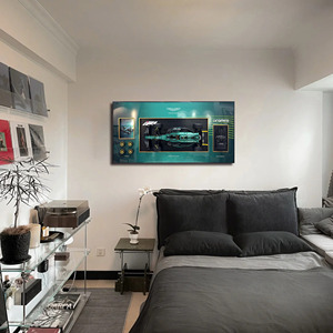 3D Framed Car Lego Model Wall Art, Luxury Racing Car Shadow Box <strong>Decor</strong> <strong>for</strong> <strong>Man</strong> <strong>Cave</strong> - Product Image 2