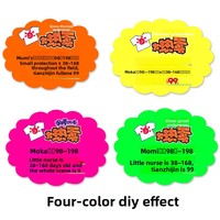 Panneaux de vente au détail en carton fluorescent, écologiques, revêtus, personnalisables numériquement par UV, pour l'épicerie, les vêtements, les boissons, les articles ménagers et les entreprises