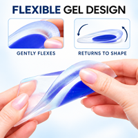 Coussinets de talon en gel, supports de voûte plantaire en gel, coussinets anti-douleur pour le talon, pour la fasciite plantaire, la tendinite, soins des pieds pour adultes