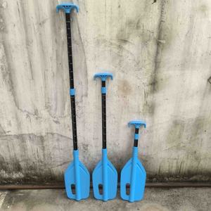 軽量アルミニウムシャフト安全ボートアクセサリー折りたたみ式カヤックオール伸縮式ユニバーサル緊急パドル、プラスチックブレード付き - Product Image 2