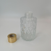 Bouteille d'huile essentielle en verre recyclable de 120 ml, forme cylindrique, bouchon à vis, logo personnalisé estampé à chaud, diffuseur de parfum