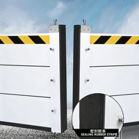 Barrière anti-inondation modulaire en aluminium, adaptée aux garages domestiques, aux porches commerciaux et aux barrières anti-inondation résistantes aux tempêtes