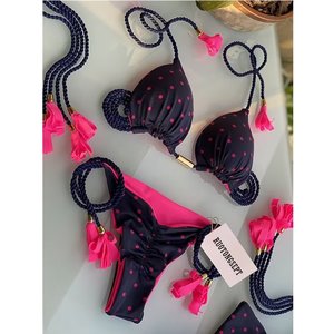 Nuevo Traje de Baño 2023 para Mujer, Bikini con Estampado de Ruedas, Venta Directa de Fábrica, Traje de Baño con Estampado de Cuerdas Trenzadas - Product Image 1
