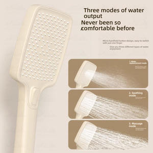 Système de <span class=keywords><strong>douche</strong></span> numérique Wayon moderne blanc crème avec touches de piano <span class=keywords><strong>et</strong></span> étagère de rangement - Product Image 4