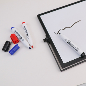 ปากกาไวท์บอร์ดพลาสติกสองด้านลบได้หมึกสีดำสำหรับใช้ในโรงเรียน - Product Image 4