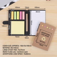 Bloc-notes personnalisé avec stylo et notes autocollantes, bloc-notes à faire la liste des choses à faire, bloc-notes personnalisé avec logo, bloc-notes promotionnel, bloc-notes autocollant