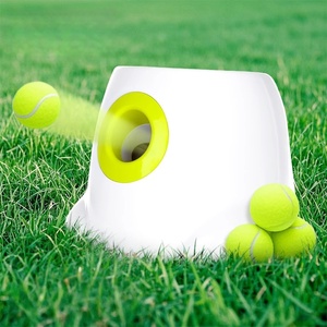 เครื่องยิงลูกสุนัขอัตโนมัติปรับระยะทางได้เครื่องยิงลูกเทนนิสสัตว์เลี้ยงของเล่นดึงสุนัขแบบโต้ตอบพร้อมเซ็นเซอร์ตรวจจับการเคลื่อนไหว - Product Image 1