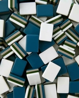 Tuiles de mahjong américaines personnalisées en acrylique, ensemble de 160 pièces, boîte en alliage d'aluminium pour soirée de jeu