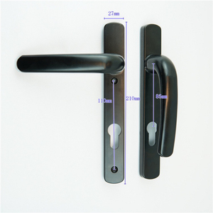 Juego de cerradura de mortaja de buena seguridad directa de fábrica, cilindro de cerradura de perfil europeo abierto doble con manija de llaves de ordenador, cerradura de puerta - Product Image 1