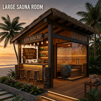 Cabine de sauna commerciale à haut débit, structure robuste pour usage intensif, pour club de bien-être, grande salle de sauna intérieure à fonctionnement continu