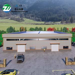 预制钢结构仓库 预制钢结构建筑 预制仓库建筑 - Product Image 1