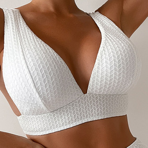 Wirefree XS широкий ремешок с <span class=keywords><strong>V</strong></span>-образным вырезом и высокой талией быстросохнущие сексуальные бикини и купальники - Product Image 3