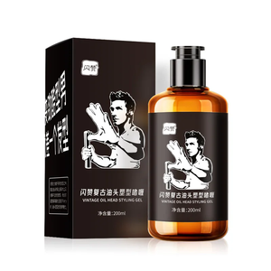 Kendi marka olmayan yapışkan saç jeli kalıplama saç jeli özel etiket profesyonel şekillendirici jel berberler için - Product Image 2