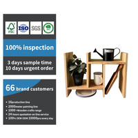 Estante de Almacenamiento de Madera Extensible y Móvil Personalizado, Estante de Exhibición, Adecuado para Cocina, Oficina y Escritorio