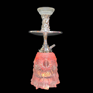 LED Light Luxury Mirror One Hose Hookah Set 11'' Small Shisha Portable <strong>Plastic</strong> <strong>Mini</strong> Hukka Pipe Bowl Accessories Gift Box - Product Image 2