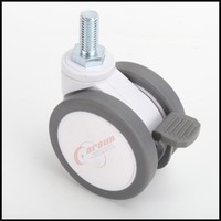 Prix usine de haute qualité 3/4/5 pouces roulette médicale lit d'hôpital avec frein