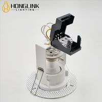 Couvercle en aluminium multicolore Projecteur résistant au feu Blanc chaud 3000K Feu résistant GU10 Led Down Lamp Encastré GU10 Downlight