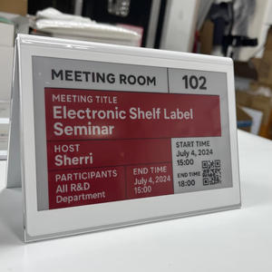 Wholesale Wireless 7.5Inch Double <b>Sided</b> Smart Electronic Business Card Three Colors Electronic Ink Display Conference <b>Table</b> Sign - Product Image 1