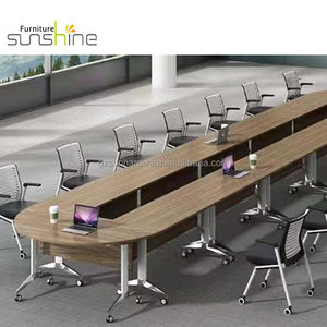 Mesa plegable de entrenamiento movible al por mayor para la escuela y sala de reuniones, escritorio de ordenador para estudiantes, escritorios de oficina y Ciencia Educativa - Product Image 3