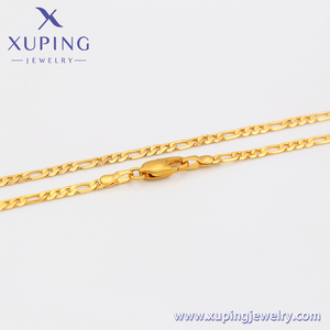 Bijoux xup en or 24k, Simple chaîne de luxe, <span class=keywords><strong>collier</strong></span> de Couple, bon marché, arabie saoudite, plaqué, vente en gros, A00896115 - Product Image 2