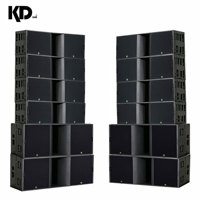 Sistema de Sonido Line Array Profesional de 3 Vías con Dos Altavoces de 15 Pulgadas, Subwoofer de Neodimio de 18 Pulgadas, Impedancia de 4/8 Ohmios, 1200W RMS, Resistente al Agua