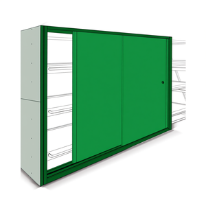 Sistema Familiar de Puertas Correderas Ar L1900 H3010 Verde Ral6011 Par Interior Minimalista Acabado - Product Image 3